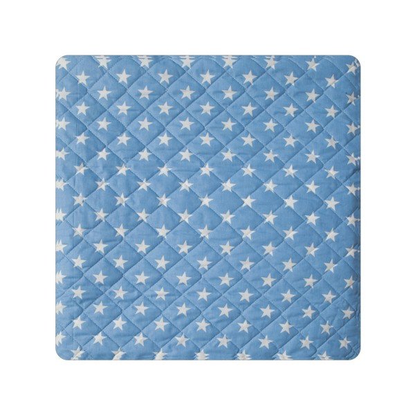 Modro prešito posteljno pregrinjalo Dots, 160 x 230 cm-image-2
