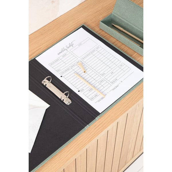 Zelen kartonast organizator Ringo Canvas Paper Laminate – Bigso-image-2