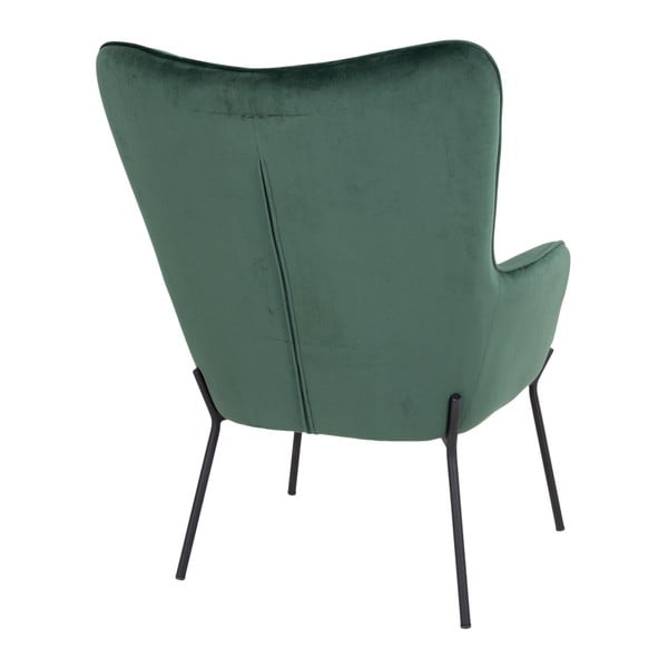 Zelen žameten fotelj Glasgow – Bonami Essentials-image-4
