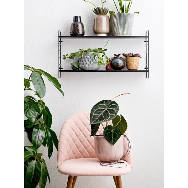 Črna kovinska polica Bloomingville North-image-3