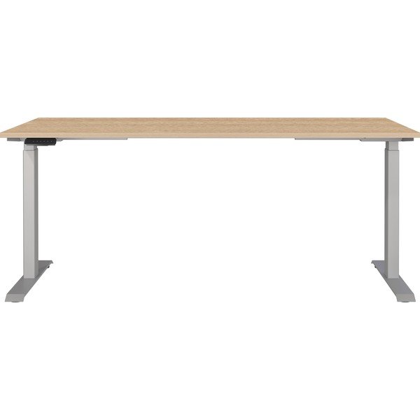 Električna dvižna pisalna miza z nastavljivo višino z mizno ploščo v hrastovem dekorju 80x180 cm Jet – Germania-image-1