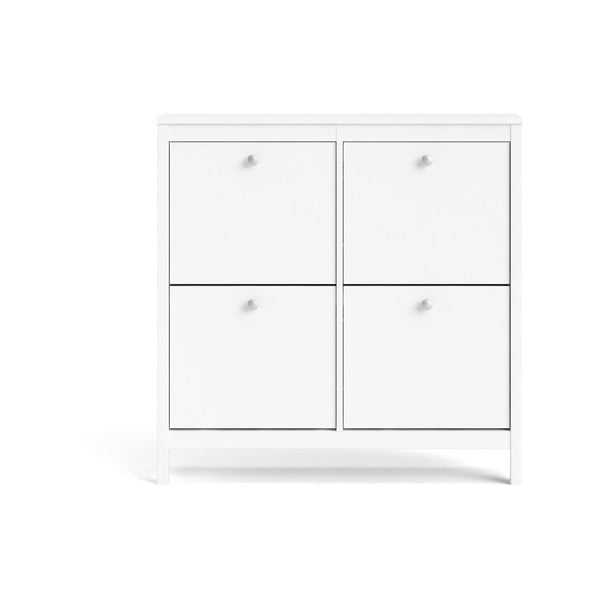 Bela preklopna omarica za čevlje Madrid – Tvilum-image-4