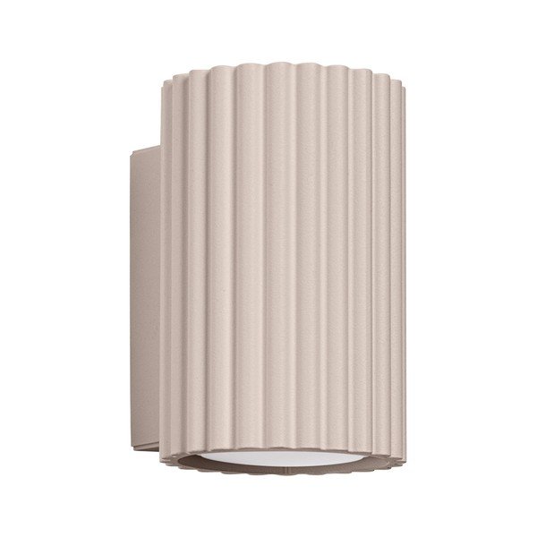 Sivorjava kovinska stenska svetilka ø 6,5 cm Gleam – Sollux