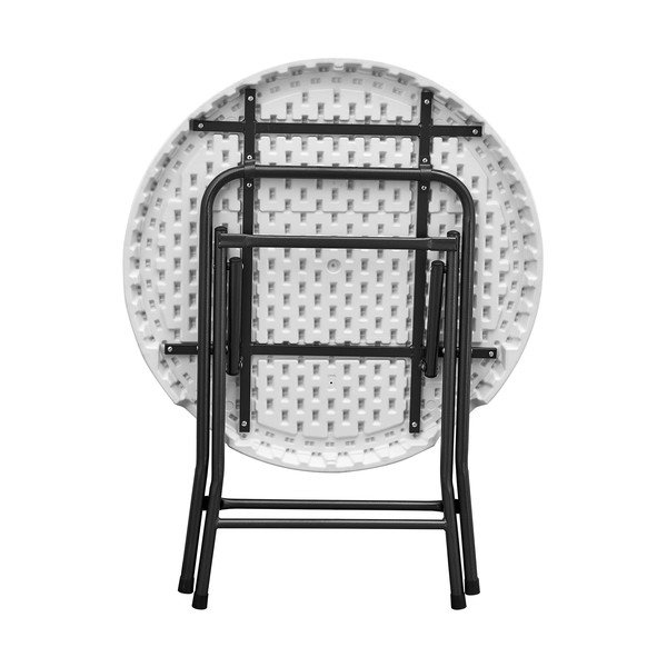 Okrogla vrtna jedilna miza ø 80 cm - Rojaplast-image-1