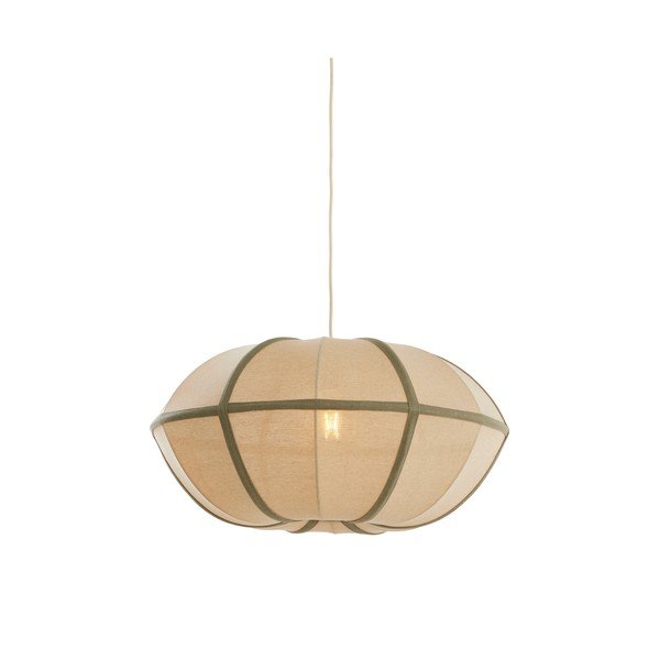 Kremno bela viseča svetilka s tekstilnim senčilom Mirelys – Light & Living-image-2