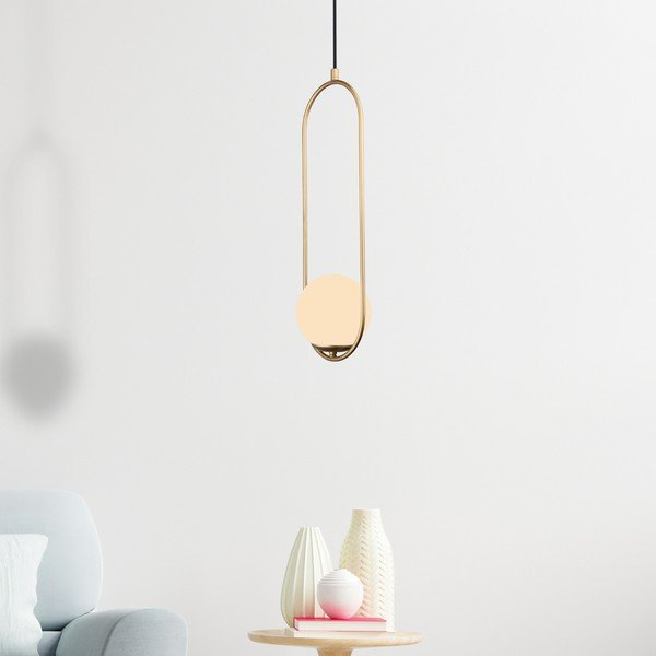 Zlata viseča svetilka Squid Lighting Arch, višina 146 cm-image-2