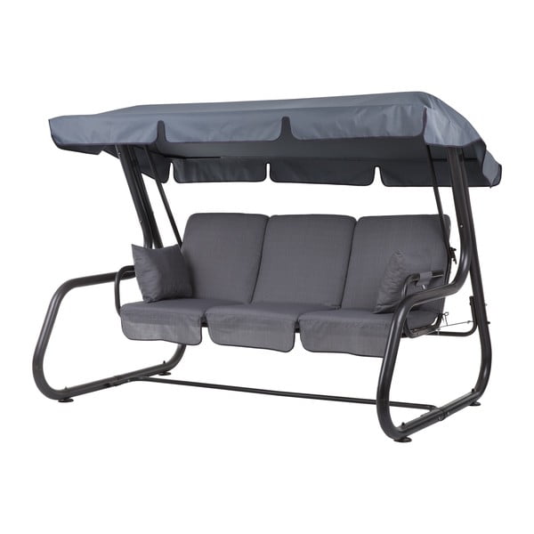 Siva kovinska vrtna gugalnica Rimini – Dajar