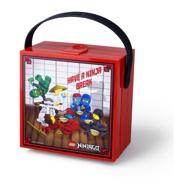 Rdeča škatla za shranjevanje z ročajem LEGO® Ninjago