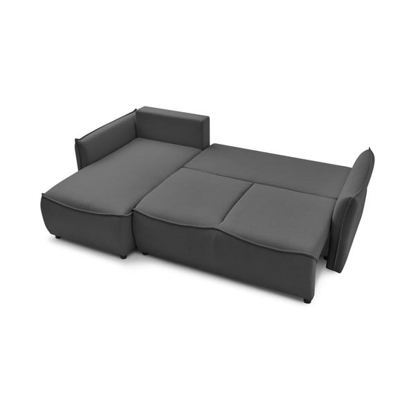 Temno siva raztegljiva kotna sedežna garnitura (z levim kotom) Leon – Bobochic Paris-image-4