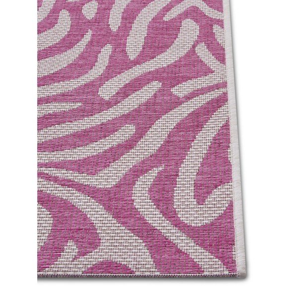 Roza-bež zunanja preproga NORTHRUGS Cebra, 70 x 300 cm-image-2