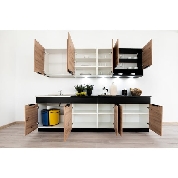 Enovrstna kuhinja brez kuhinjskega pulta (brez montaže) 260 cm Kian – STOLKAR-image-4