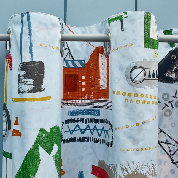 Modre otroške zavese v kompletu 2 ks 168x183 cm Digger Dreams – Catherine Lansfield-image-3