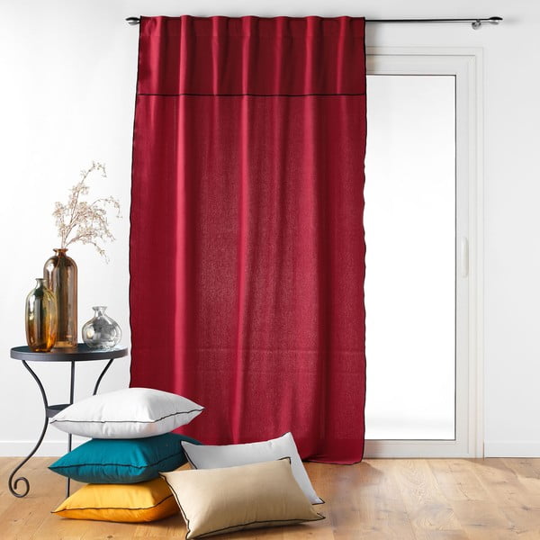 Bordo rdeča zavesa 140x240 cm Mistraline – douceur d'intérieur-image-3