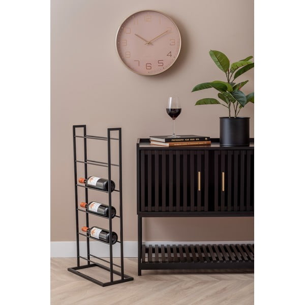 Črno kovinsko držalo za vino za 5 steklenic 38x84,5x20 cm Single Floor – PT LIVING-image-4