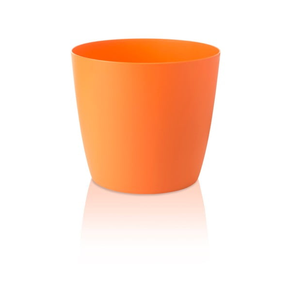 Gardenico Ella Twist'n'Roll Smart System oranžna sadilna posoda s kolesi, ø 40 cm