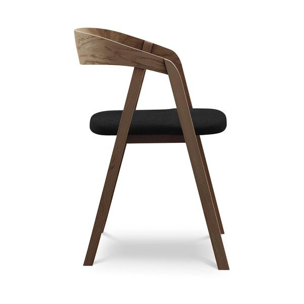 Črn jedilni stol iz masivnega lesa Erika – Makamii-image-2