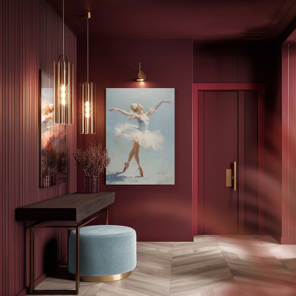 Slika z ročno naslikanimi elementi 70x100 cm Grace – Styler-image-2