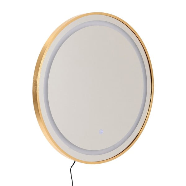 Stensko ogledalo z lučjo 60x60 cm – Ixia-image-3