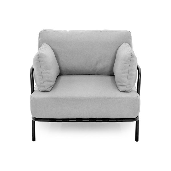 Svetlo siv oblazinjen vrtni fotelj Salve – Sit Sit-image-2