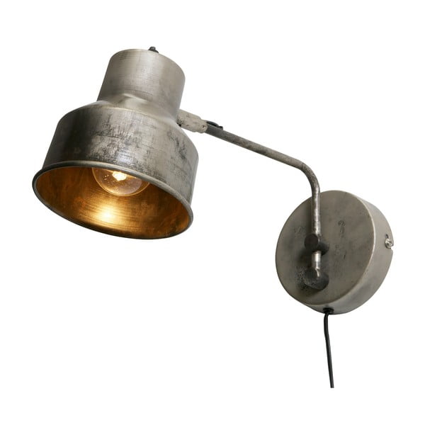 Stenska svetilka v srebrni barvi WOOOD Hector