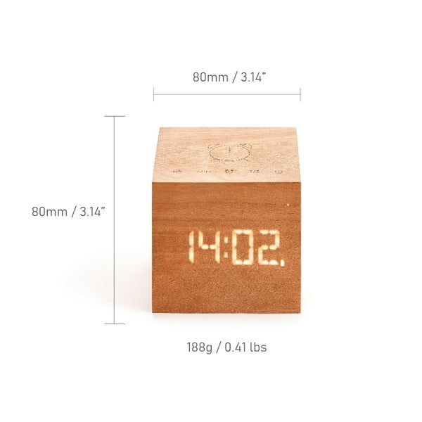 Digitalna budilka Cube Plus – Gingko-image-3