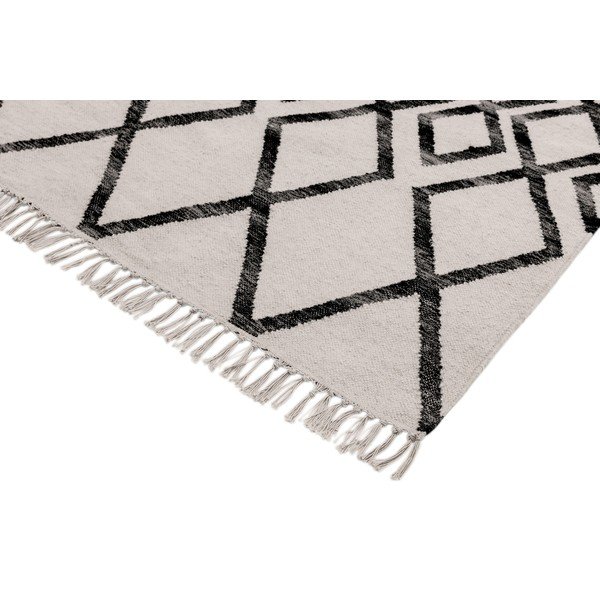 Bež-črna preproga Asiatic Carpets Hackney Diamond, 120 x 170 cm-image-1