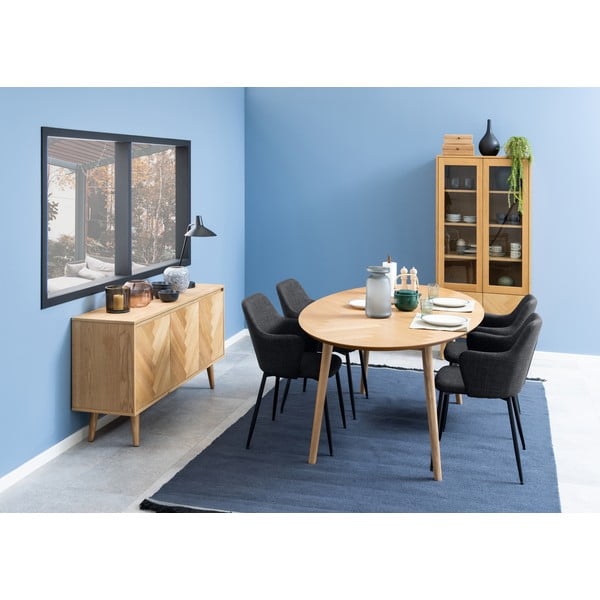 Antracitno sivi oblazinjeni jedilni stoli v kompletu 2 ks Ilsa – Actona-image-2