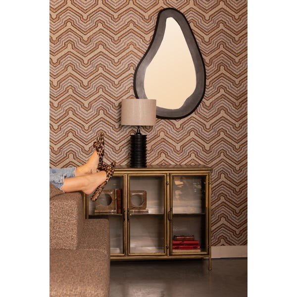 Kovinska vitrina v zlati barvi 100x80x38,5 cm Gertlush – Dutchbone-image-1