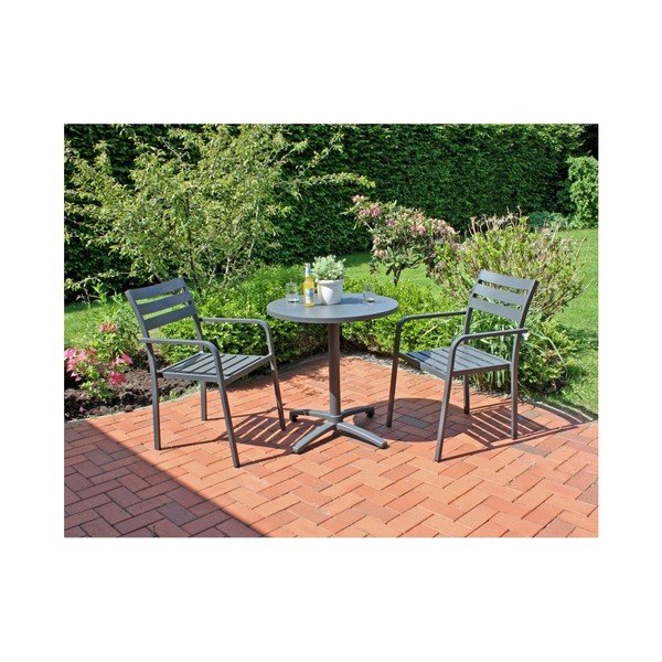 Siv vrtni fotelj Treviso – Garden Pleasure-image-1