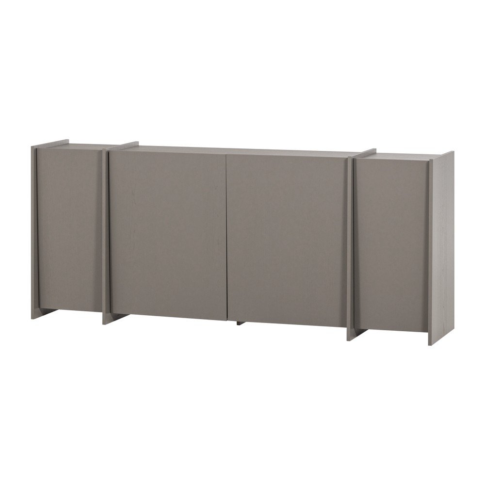 Siva komoda v jesenovem dekorju 200x85x44 cm Brock