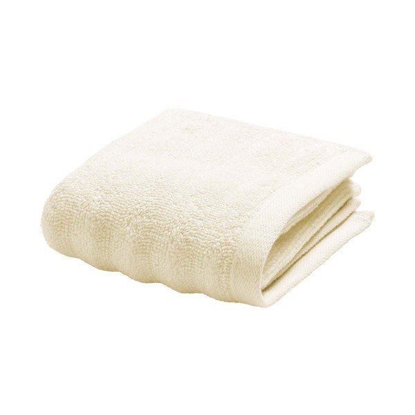 Kremno bela frotirna bombažna brisača 30x50 cm Maya – douceur d'intérieur