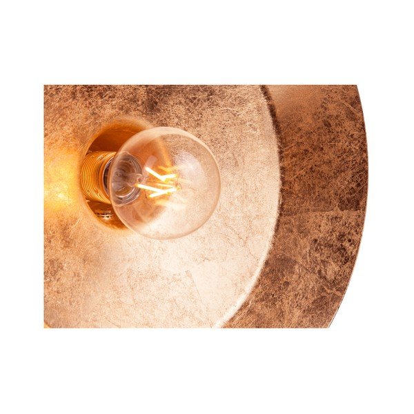 Bela stenska svetilka z detajli v bakreni barvi Sotto Luce Cinco Basic, ⌀ 40 cm-image-4