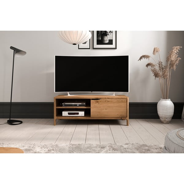 TV omarica iz masivnega hrasta 111x48 cm Twig – The Beds-image-1
