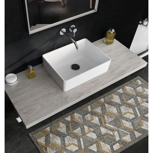 Sivo-zlat tekač Floorita Hypnotik, 55 x 140 cm-image-3