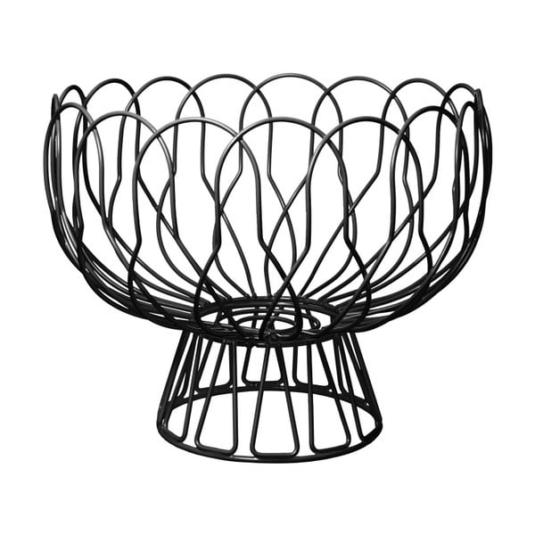 Črna skleda za sadje PT LIVING Wired-image-1