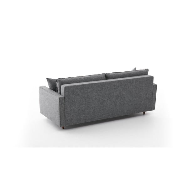 Temno siva raztegljiva sedežna garnitura 210 cm Eva – Balcab Home-image-4