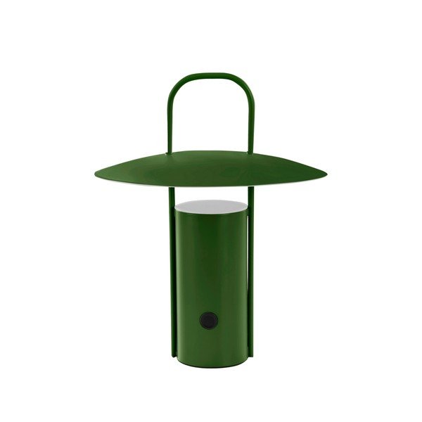 Zelena kovinska LED zatemnitvena namizna svetilka (višina 24 cm) Venna – Jotex