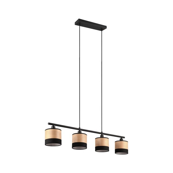 Črna/naravna viseča svetilka Bolzano – Reality-image-3