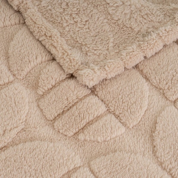 Svetlo rjava odeja iz mikropliša 130x160 cm Mid Century – Casa Selección-image-1