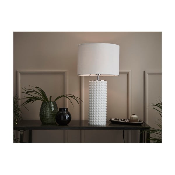 Bela namizna svetilka Markslöjd Proud, ø 34 cm-image-1