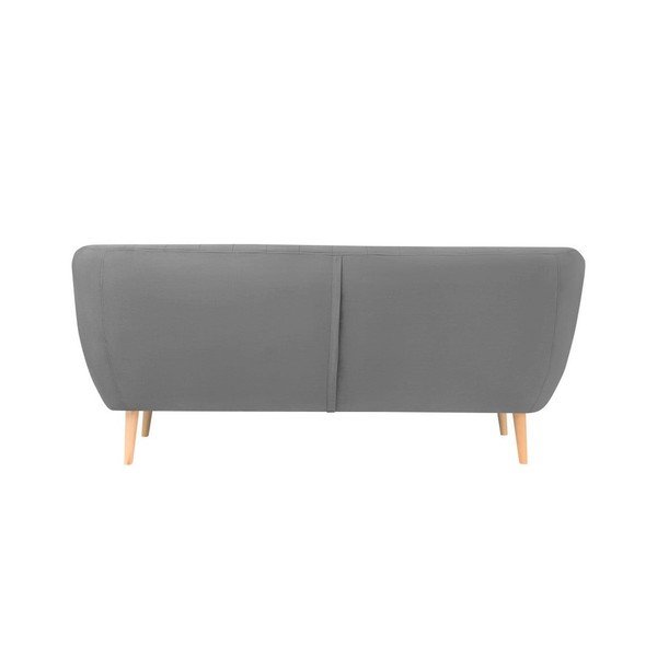 Siva žametna zofa Mazzini Sofas Sardaigne, 188 cm-image-3