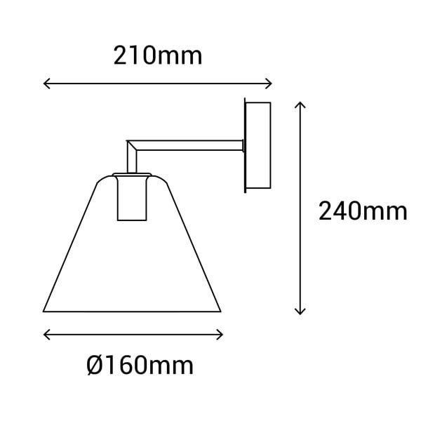Stenska svetilka v bronu SULION Gasby, ø 16 cm-image-3