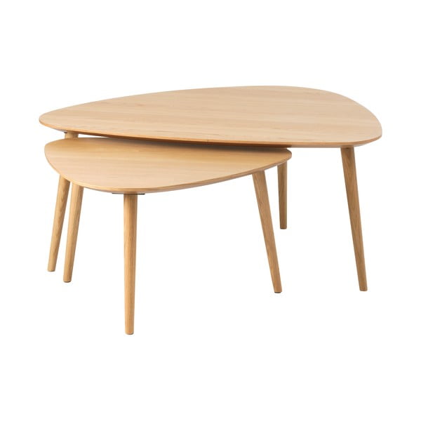 Mizice v hrastovem dekorju v kompletu 2 ks 70x100 cm Adda – Unique Furniture