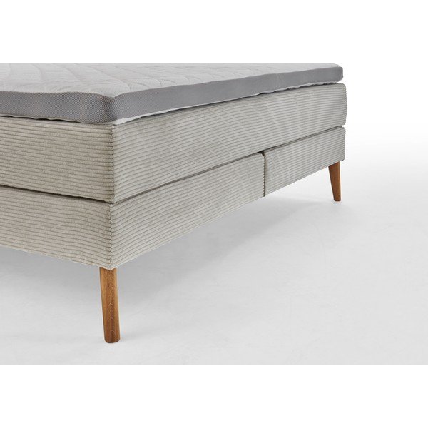 Bež boxspring postelja 180x200 cm Linea – Meise Möbel-image-1