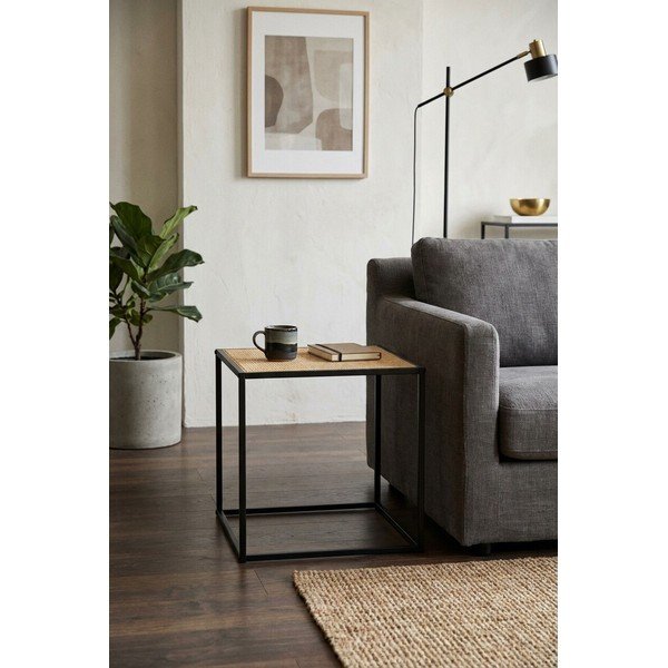 Stranska mizica iz ratana 44x44 cm Depok – Premier Housewares-image-1