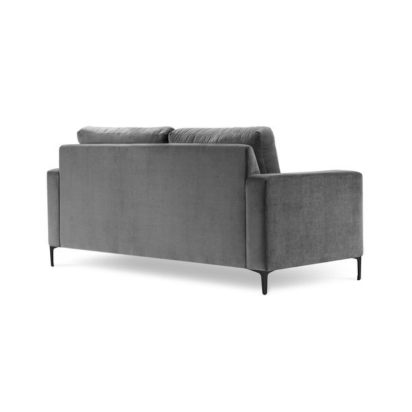 Siva žametna zofa Kooko Home Harmony, 158 cm-image-3