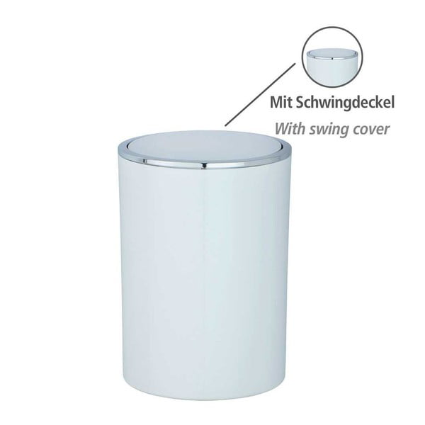 Bel plastičen koš za smeti 5 l Inca – Wenko-image-2