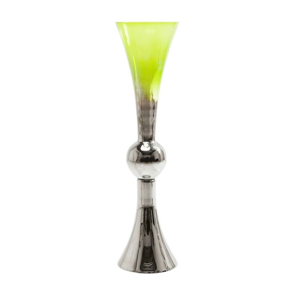 Zelena steklena vaza Kare Design Melange, višina 90 cm