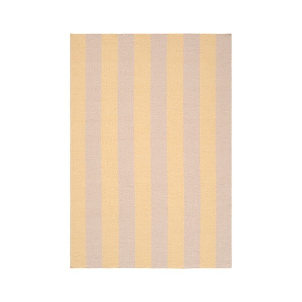 Rumena/bež ročno tkana preproga iz mešanice volne 160x230 cm Sissel – Jotex