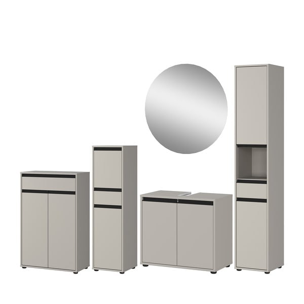 Siv komplet pohištva za kopalnico Lemont – Germania